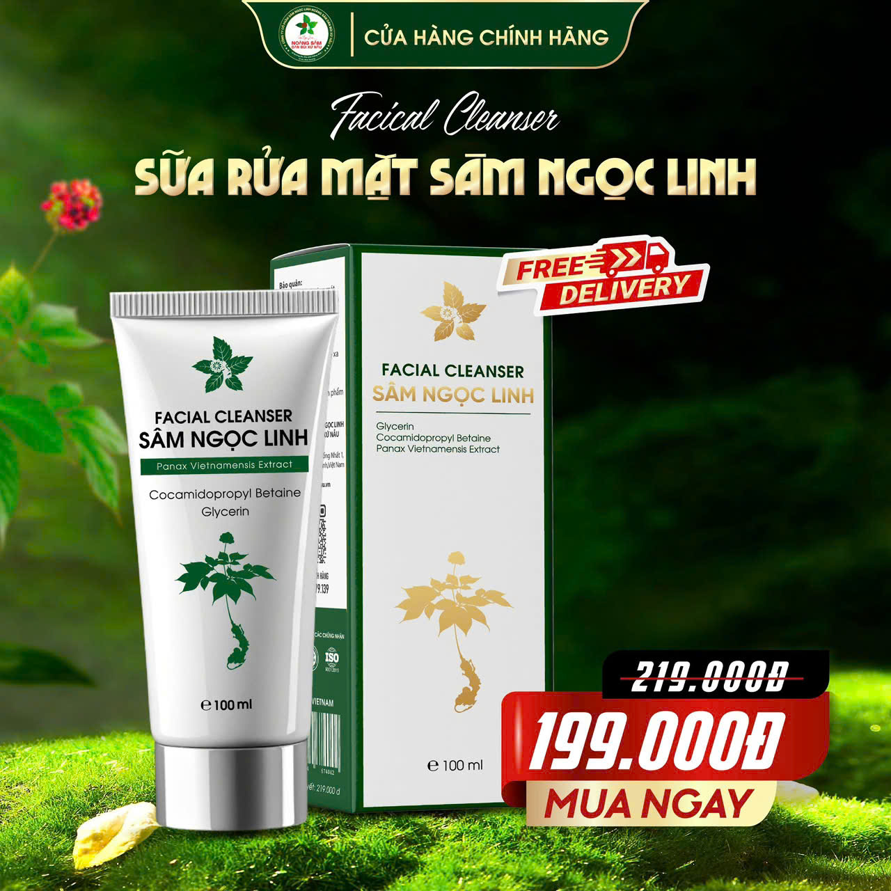 Sữa Rửa Mặt Sâm Ngọc Linh