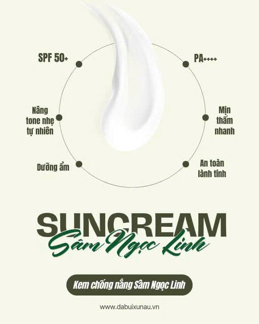 Kem Chống Nắng Sâm Ngọc Linh