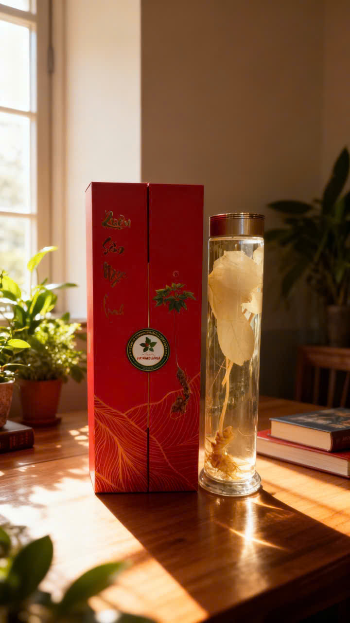 Rượu Nguyên Cây Sâm Ngọc Linh 6 Năm